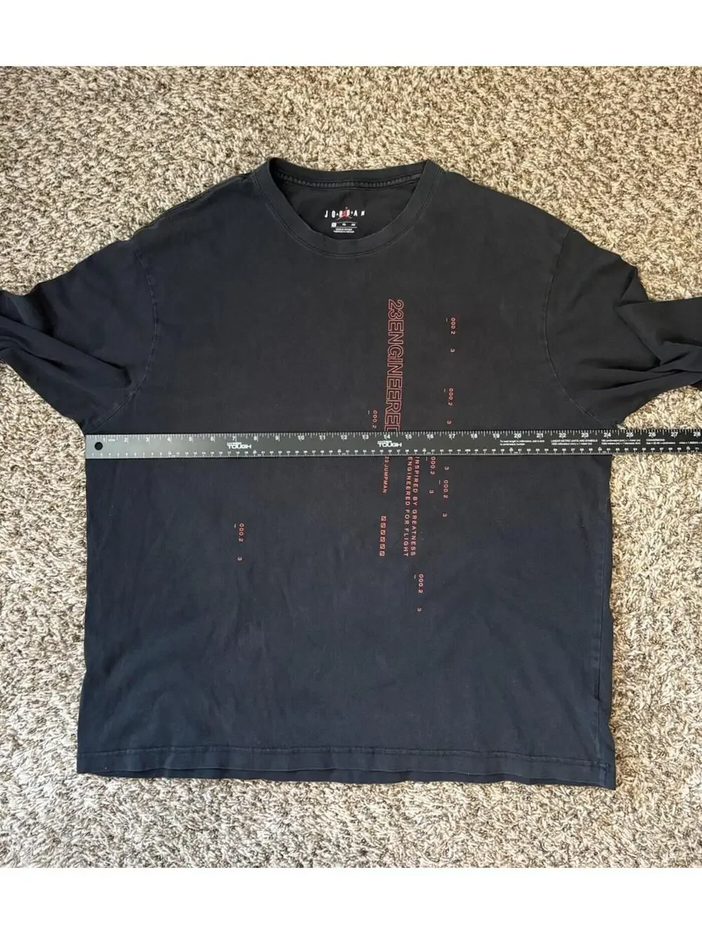 Air Jordan 23 Engineered Men's Size XL Long Sleeve T-Shirt Black CD5505-010